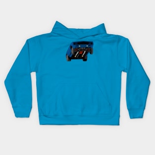 Blue 1969  drag car Kids Hoodie